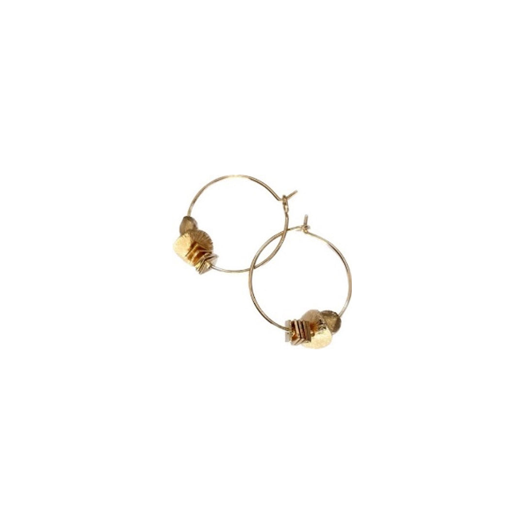 Earrings Full Gold Small