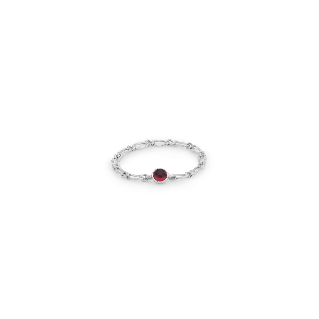 Garnet Chain Ring