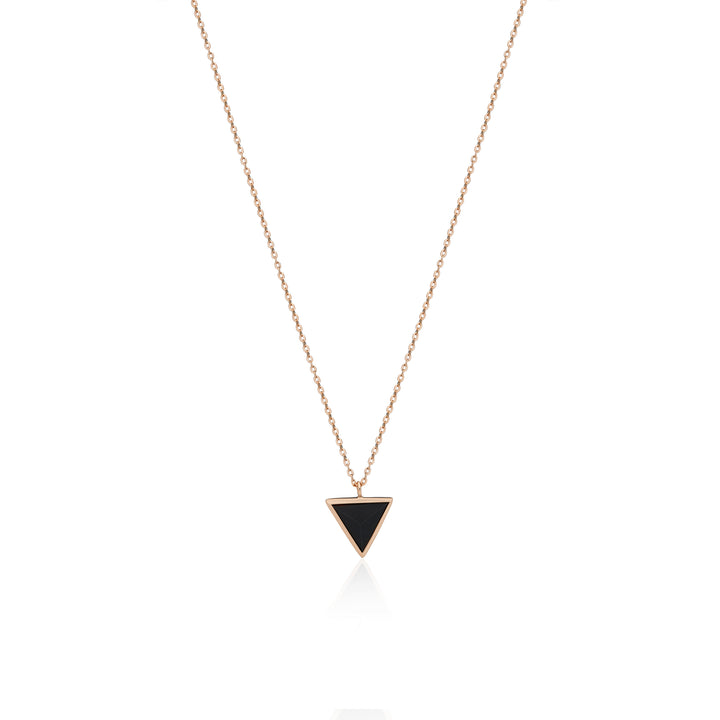 Triangular Onyx Pendant