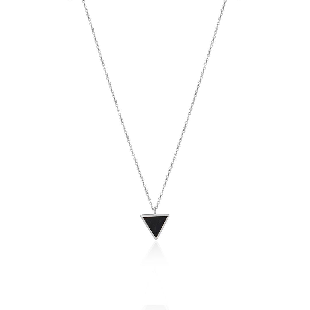 Triangular Onyx Pendant