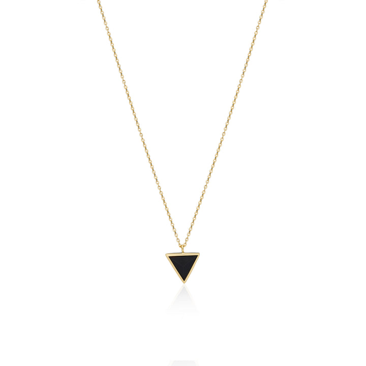 Triangular Onyx Pendant