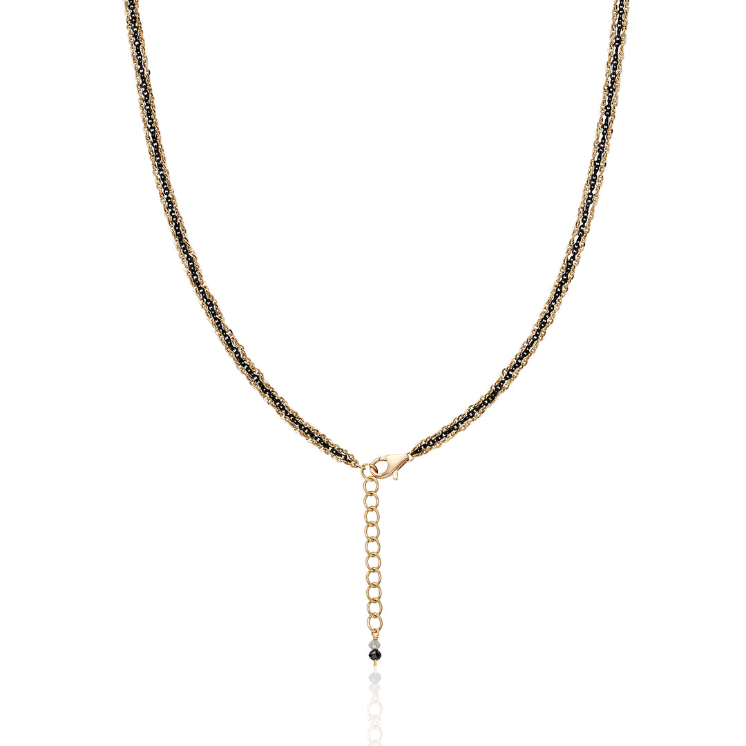 Triple Layered Gold Chain Necklace