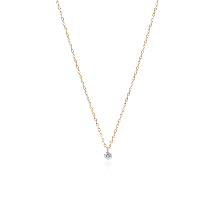 Slim Chain White Diamond Necklace