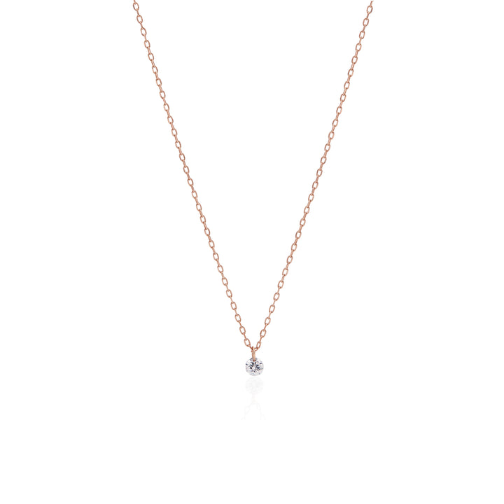 Slim Chain White Diamond Necklace