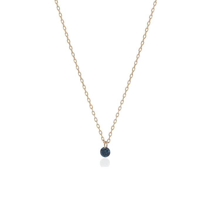 Slim Chain Blue Diamond Necklace