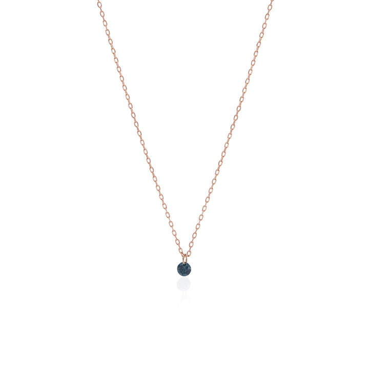 Slim Chain Blue Diamond Necklace