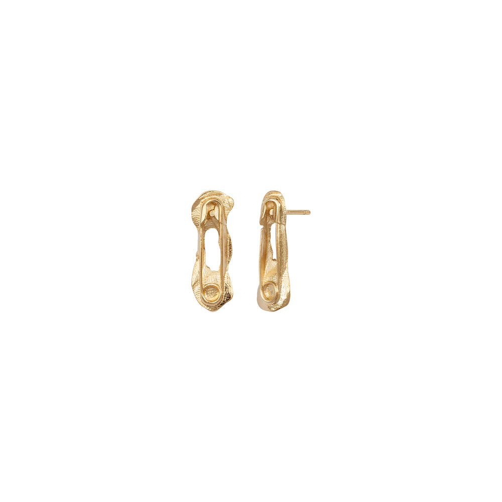 Gold Pin Earrings III