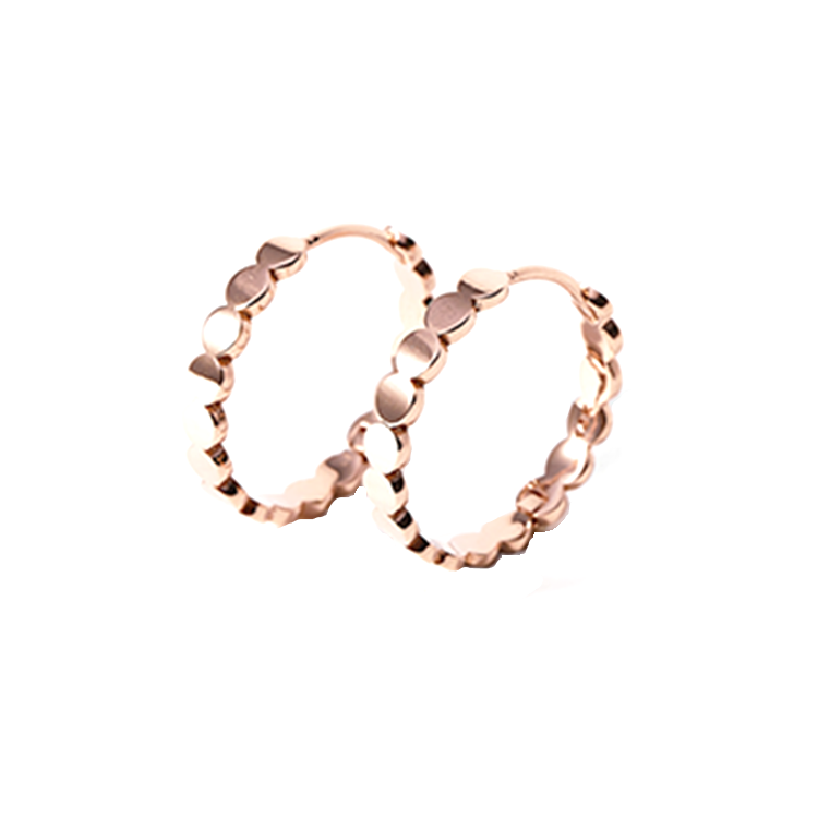 Herse Dot Petite Hoop Earrings