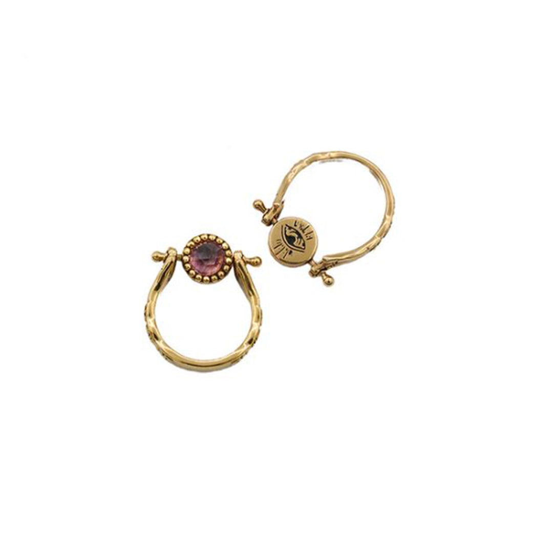 Sacha eye stone pivot ring