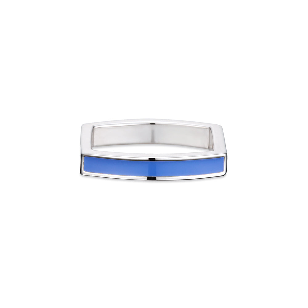 Pop Blue Square Ring