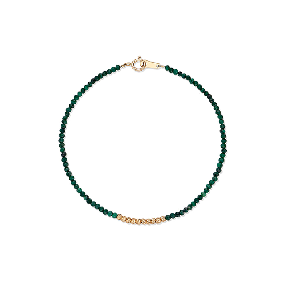 Malachite Line Ball Bracelet