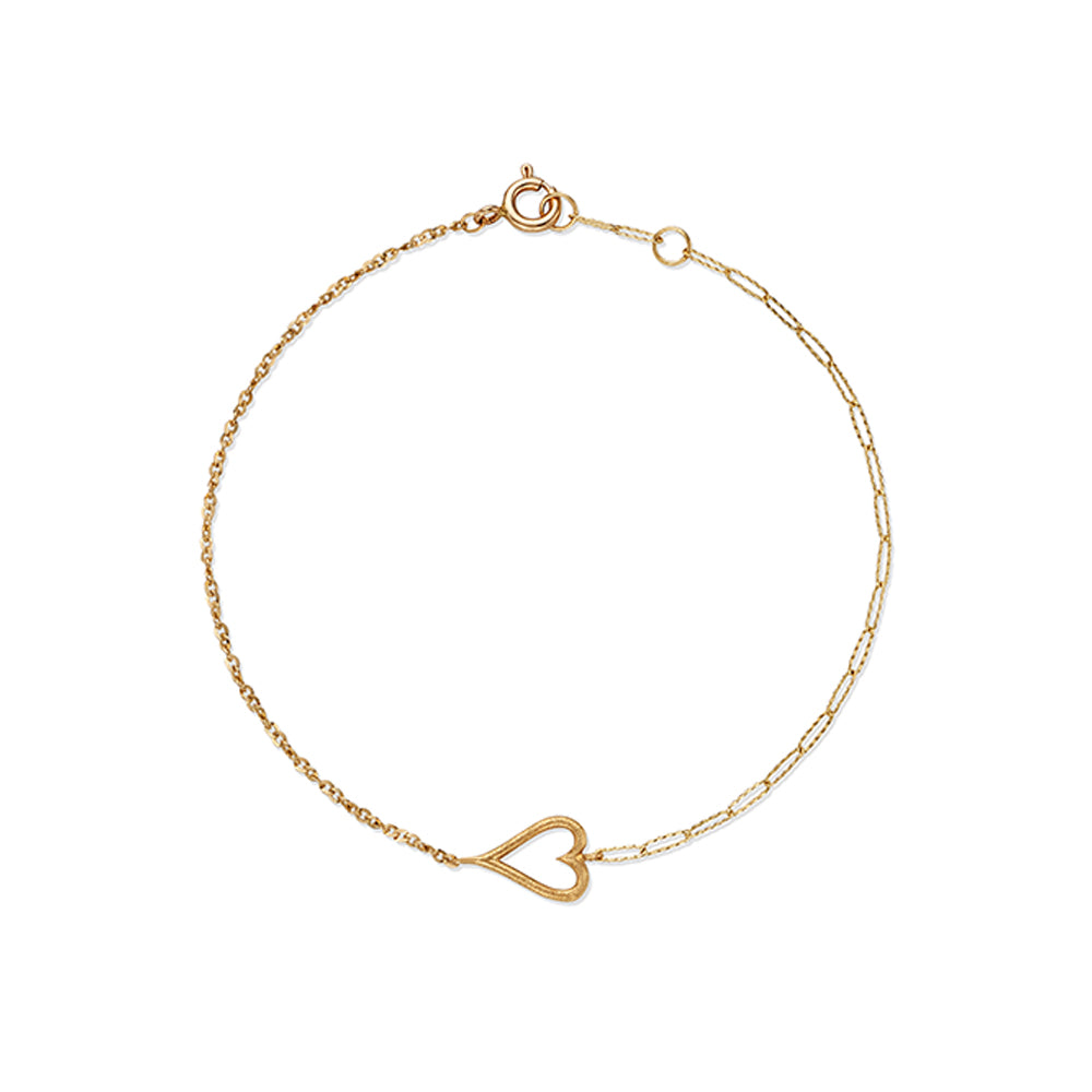 Vintage Gold Heart Bracelet