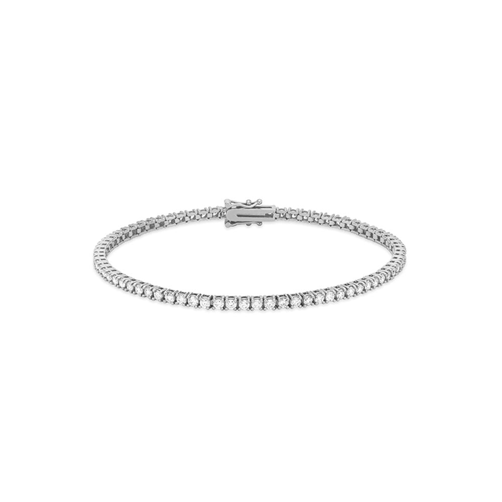 2mm Lab Grown Diamond Gold Tennis Bracelet