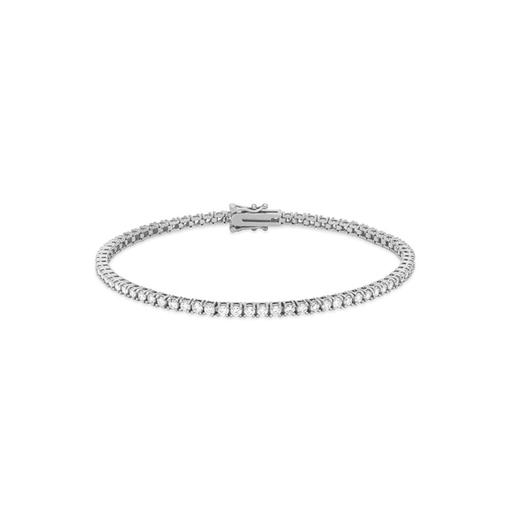 2mm Lab Grown Diamond Gold Tennis Bracelet