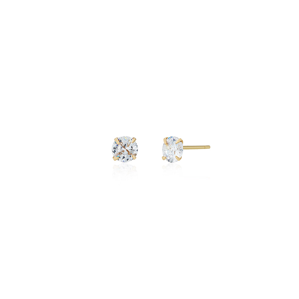 Classic Gold Sparkle Earring (4mm)