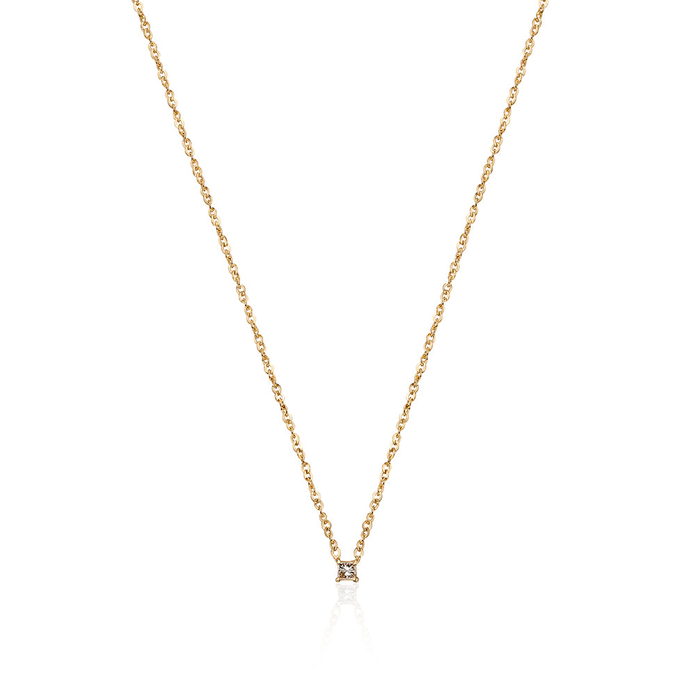 Delicated Diamond Gold Necklace