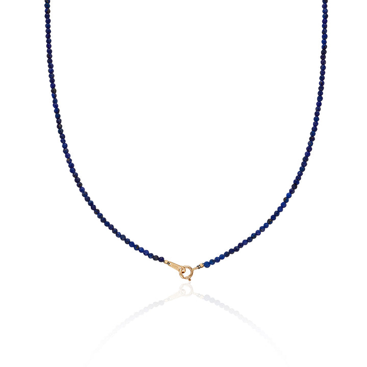 Lapis Lazuli Line Ball Necklace