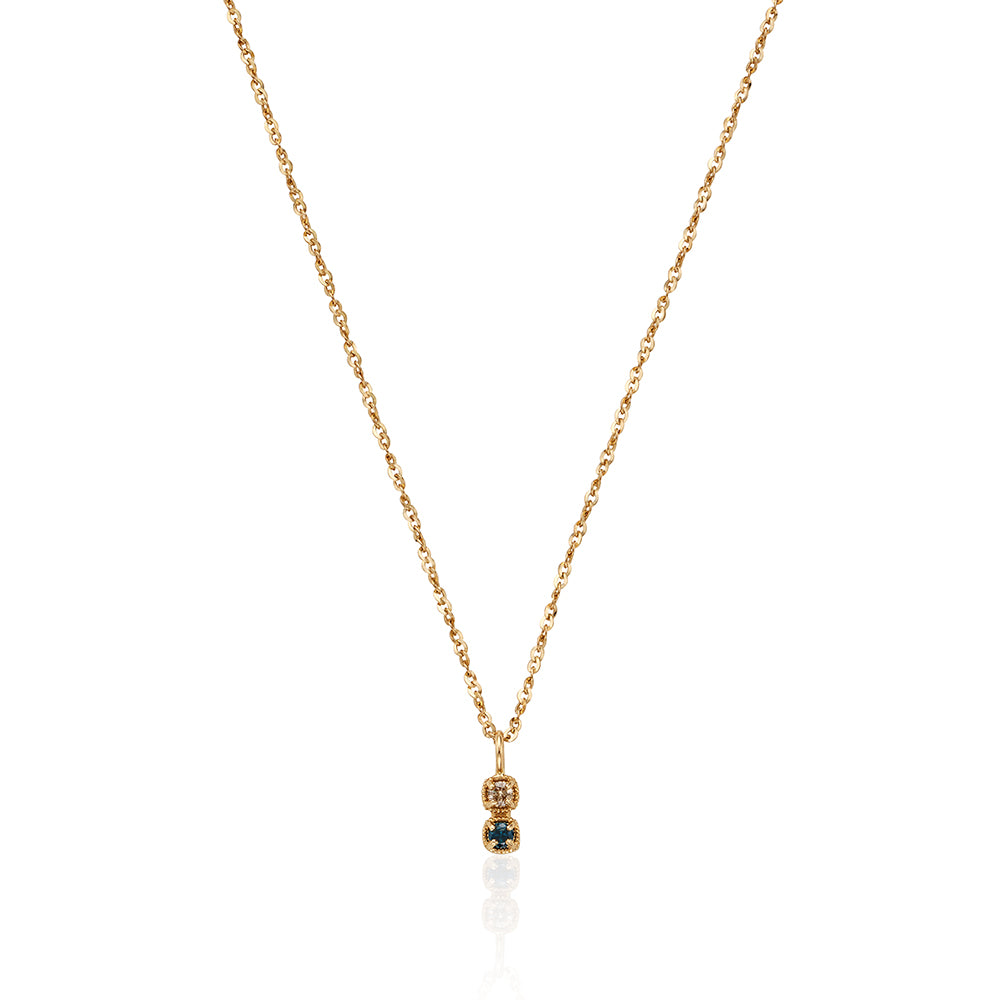 Two tone Diamond Gold Necklace