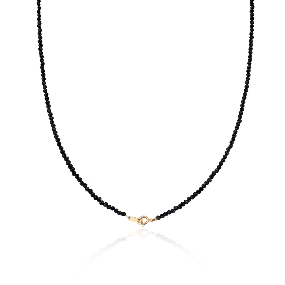 Black Spinel Cubic Necklace