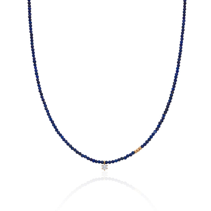 Lapis Lazuli Cubic Necklace