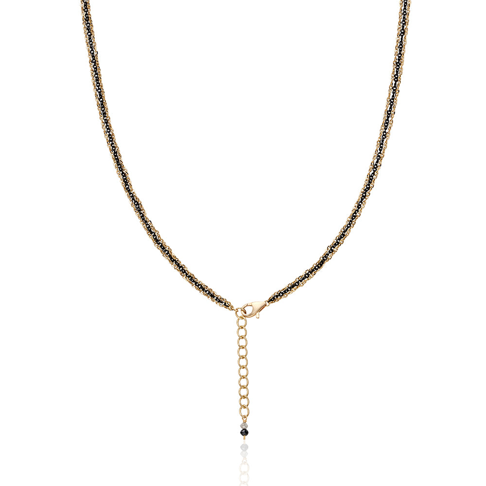 Triple Layered Gold Chain Necklace