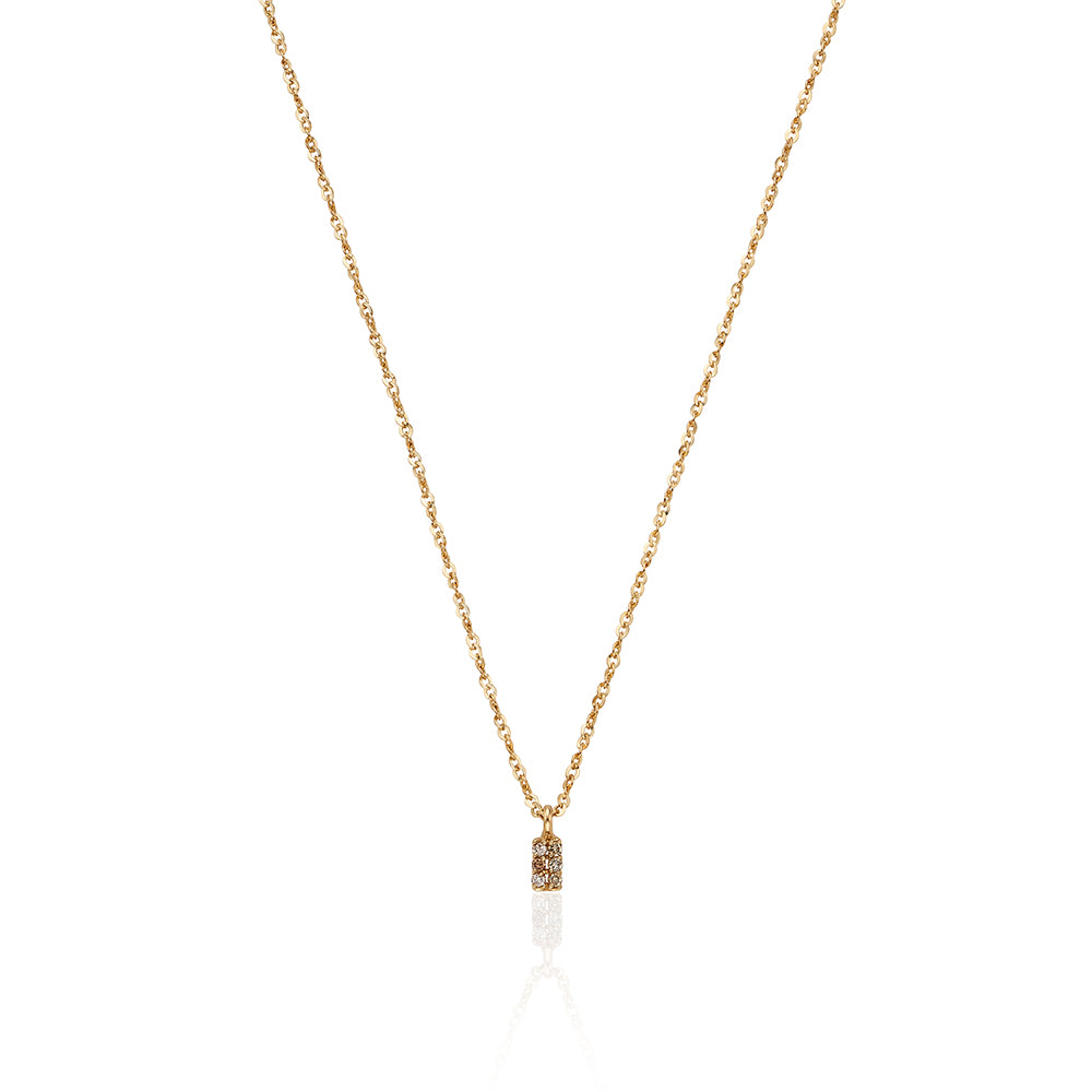 Two Line Diamond Point Necklace