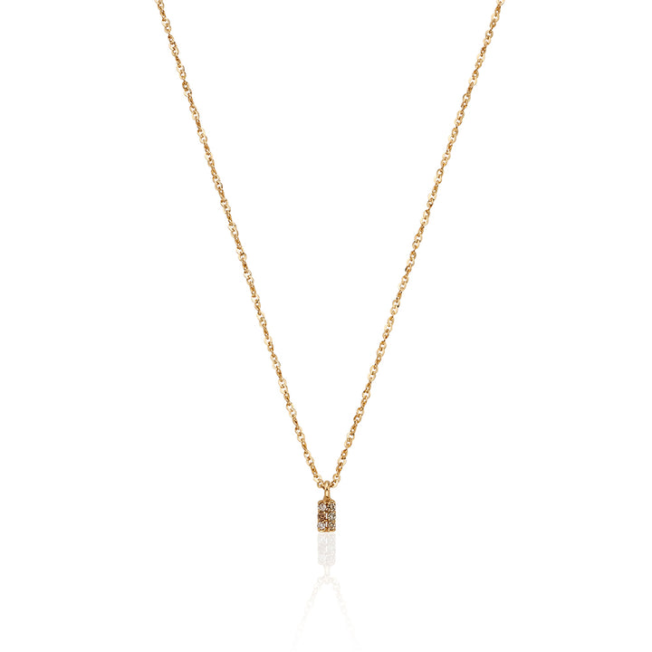 Two Line Diamond Point Necklace