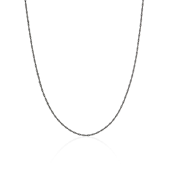 Twist Link Solid Gold Chain Necklace