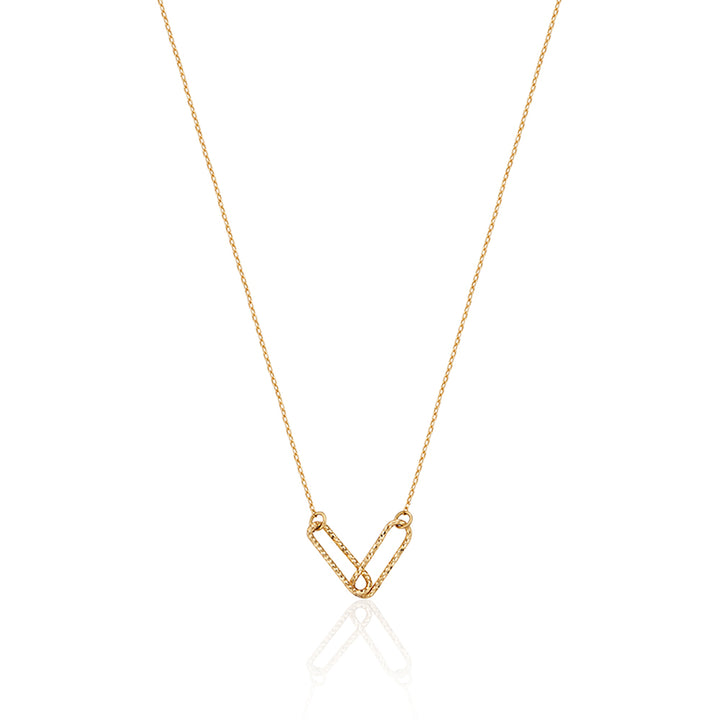 Linked Oval Gold Necklace