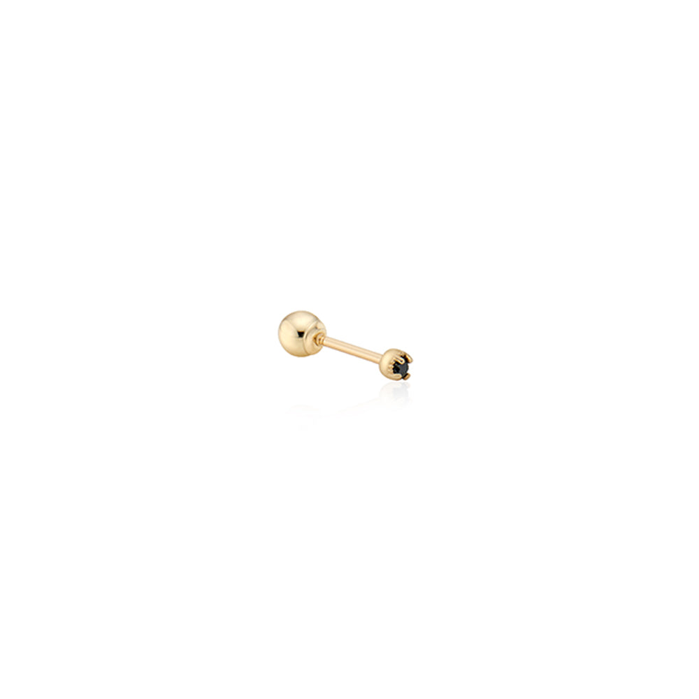 Delicated Black Diamond Gold Piercing