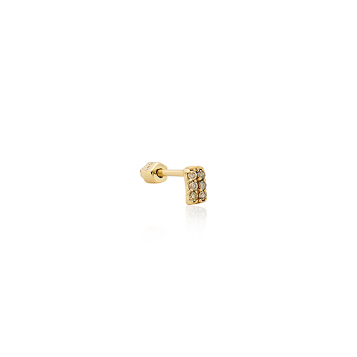 Two Line Diamond Gold  Piercing