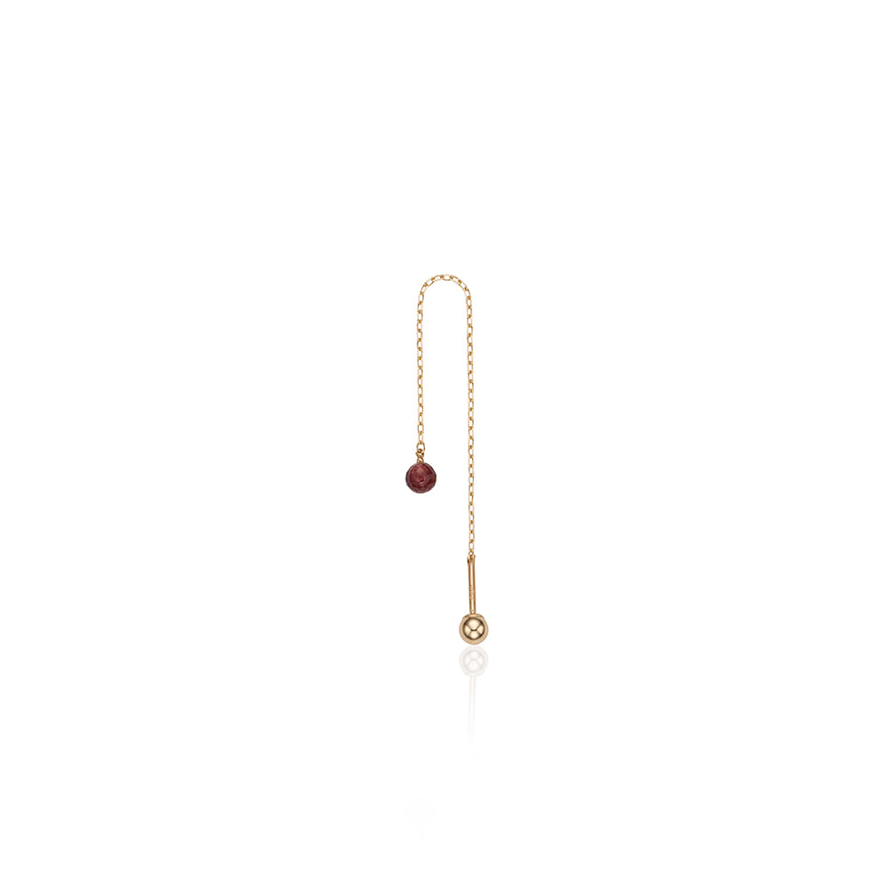 Garnet Chain Long Piercing