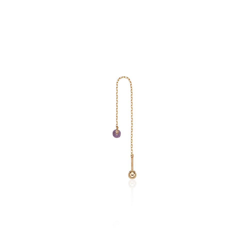 Amethyst Chain Long Piercing