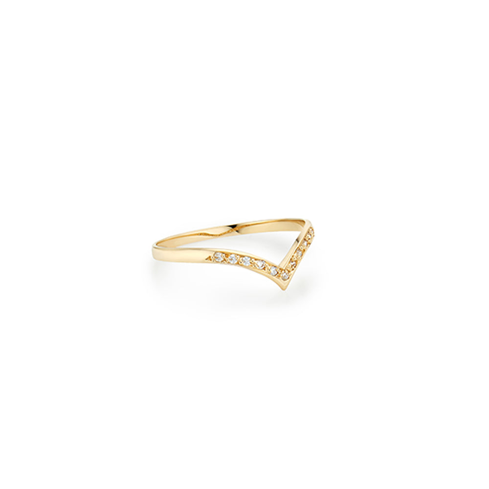 Wishbone Gold Ring