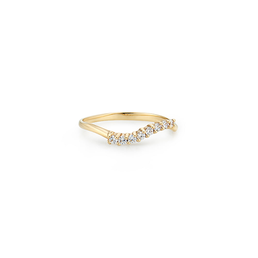 Daily Wave Gold Ring