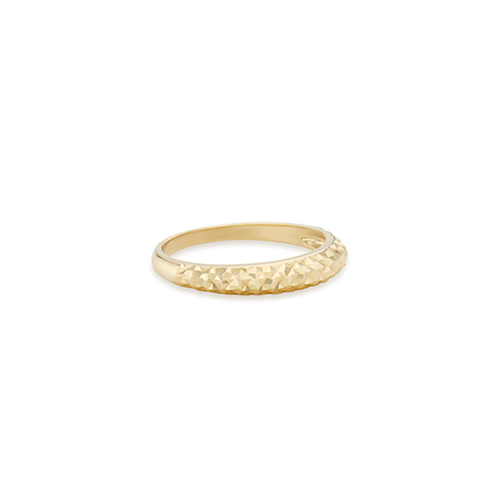 Dainty Cutting Gold Ring