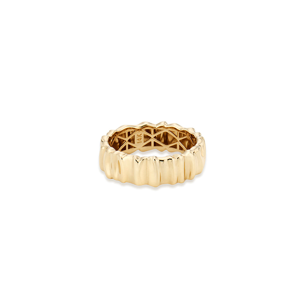 Geometric Bold Gold Ring