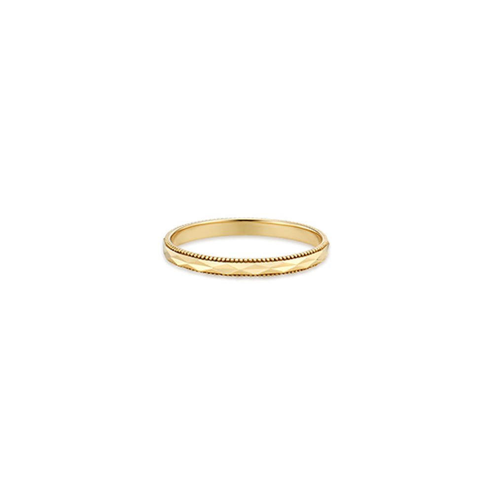 Double Cutting Gold Ring