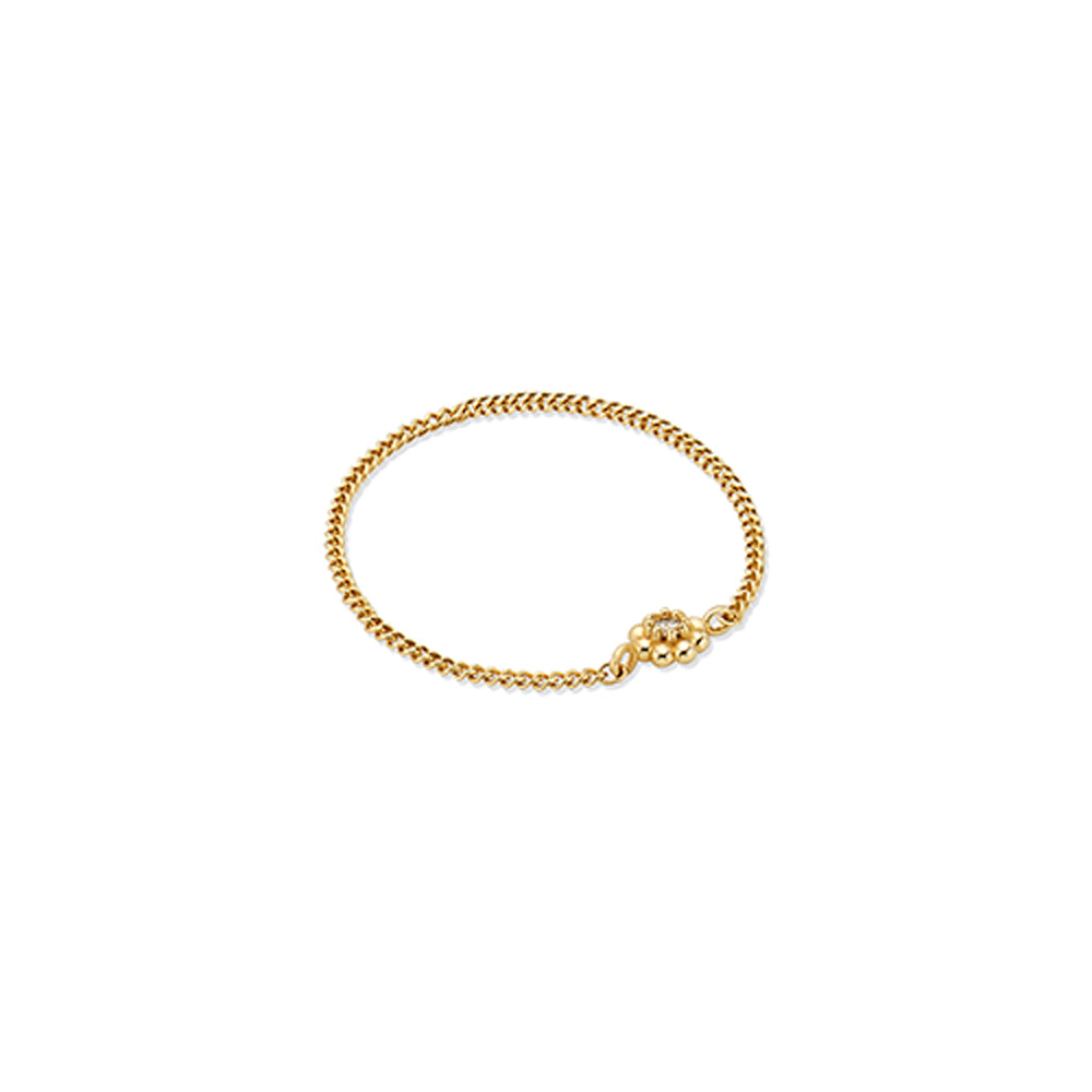 Lotus Gold Chain Ring