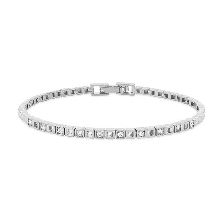 Square Eternity White Bracelet