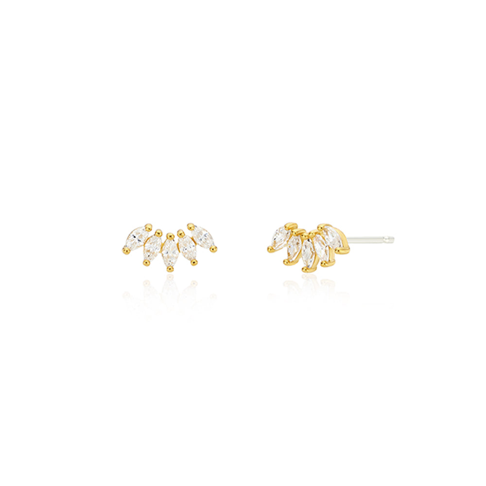 Penta Crown Studs