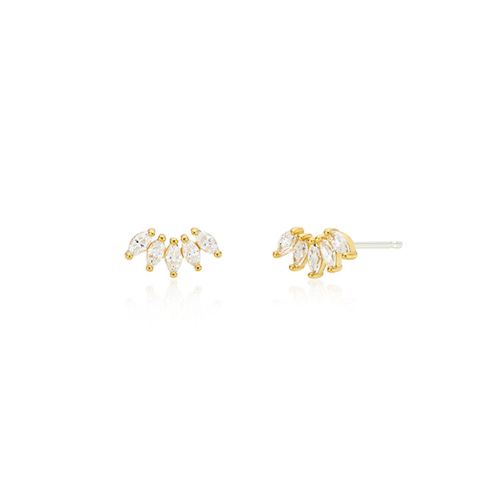 Penta Crown Studs