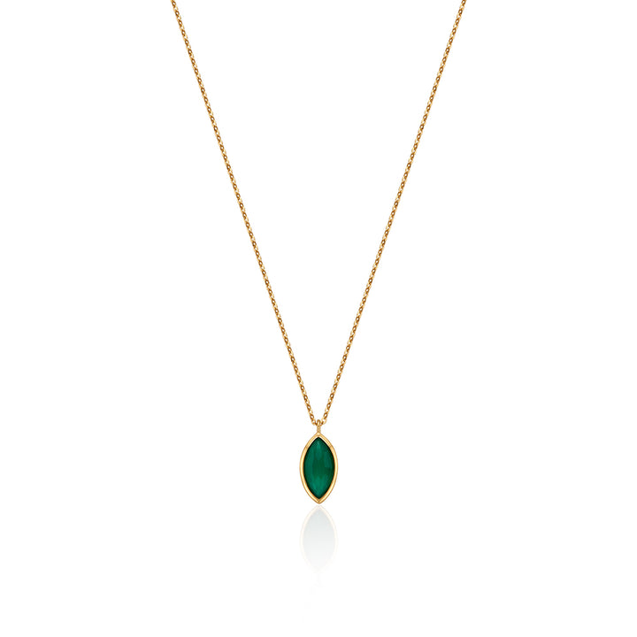 Green Leaf Onyx Necklace