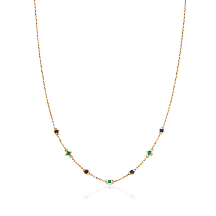 Lapis mix Onyx Necklace