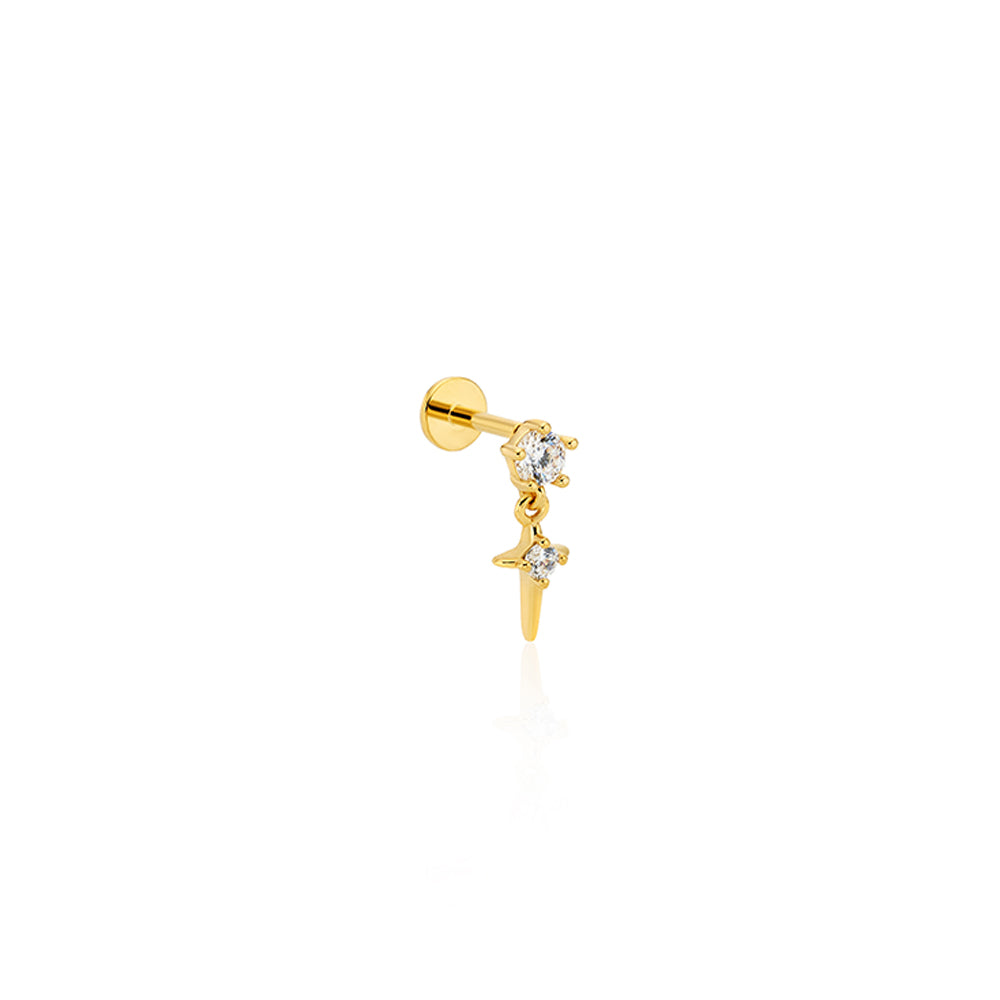 Drop Mini Cross Bar Piercing