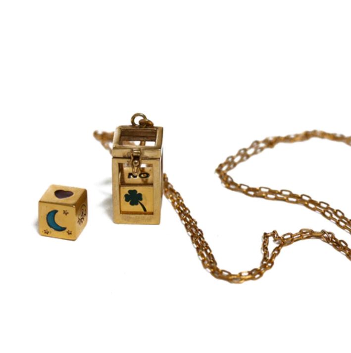 Sacha Cages Dice Amulet Necklace