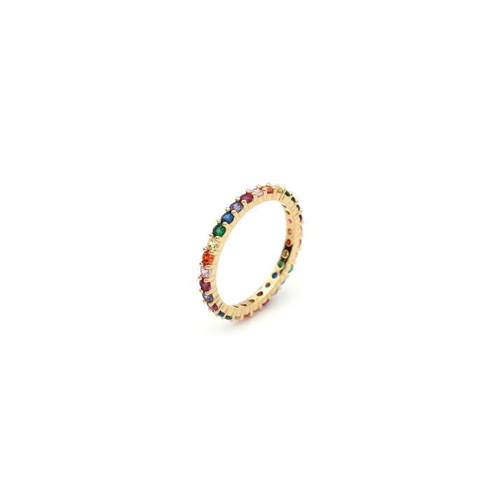 Rainbow Eternity Ring