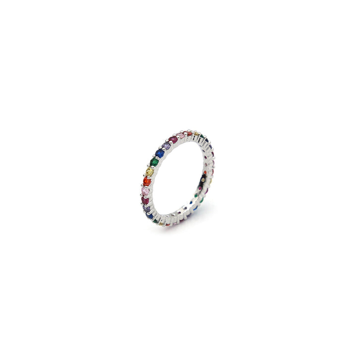 Rainbow Eternity Ring