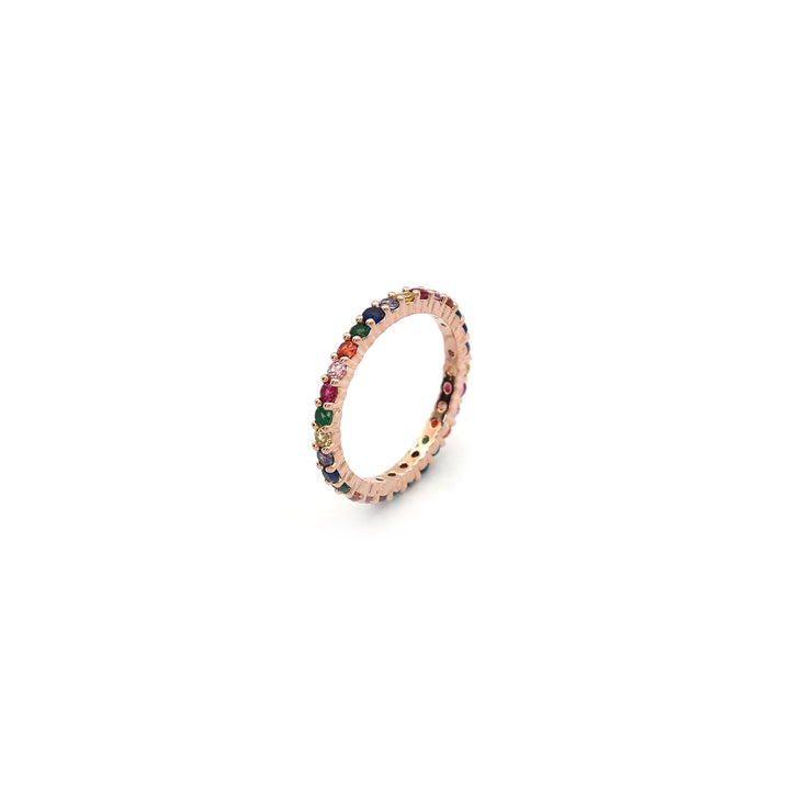 Rainbow Eternity Ring