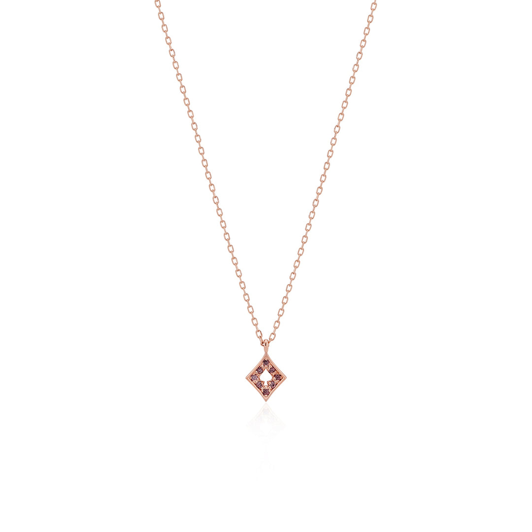 Rhombus Diamond Necklace